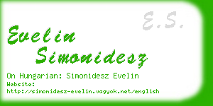 evelin simonidesz business card